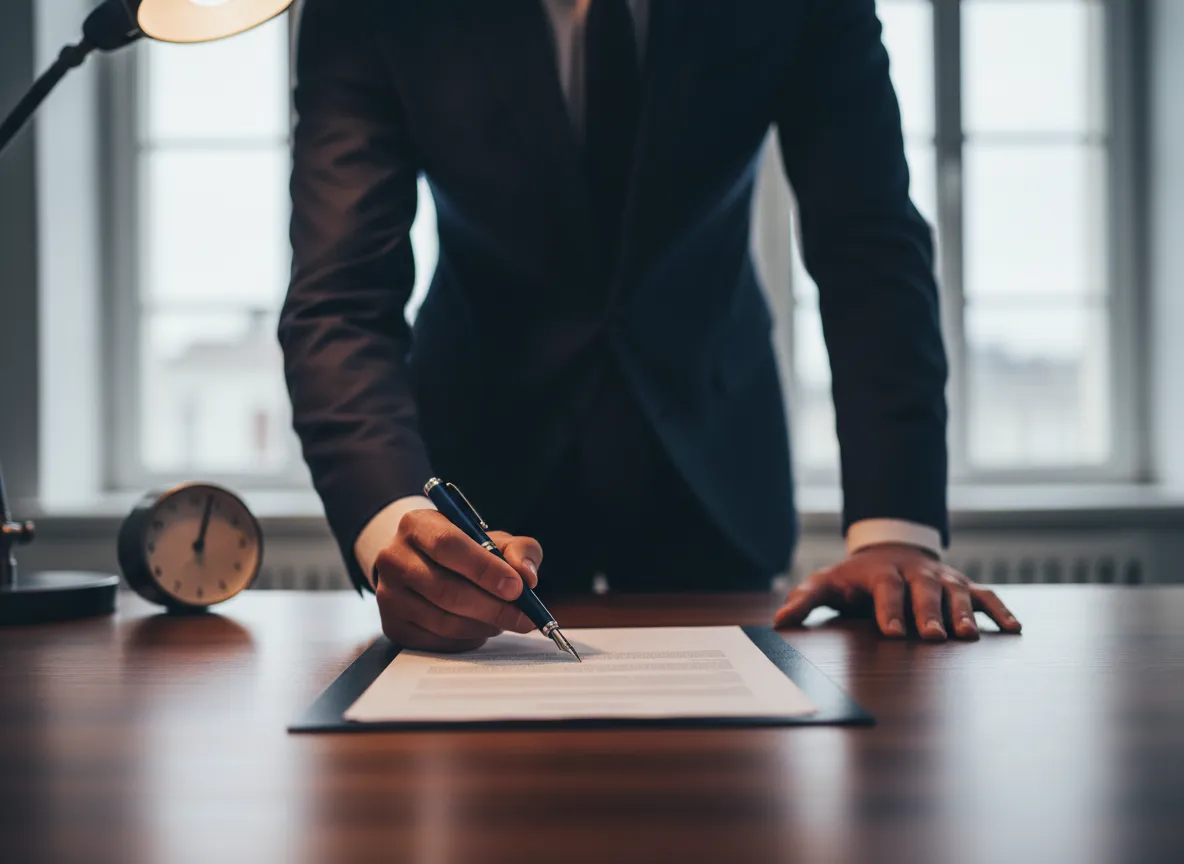Professional accountant reviewing transparent pricing documents