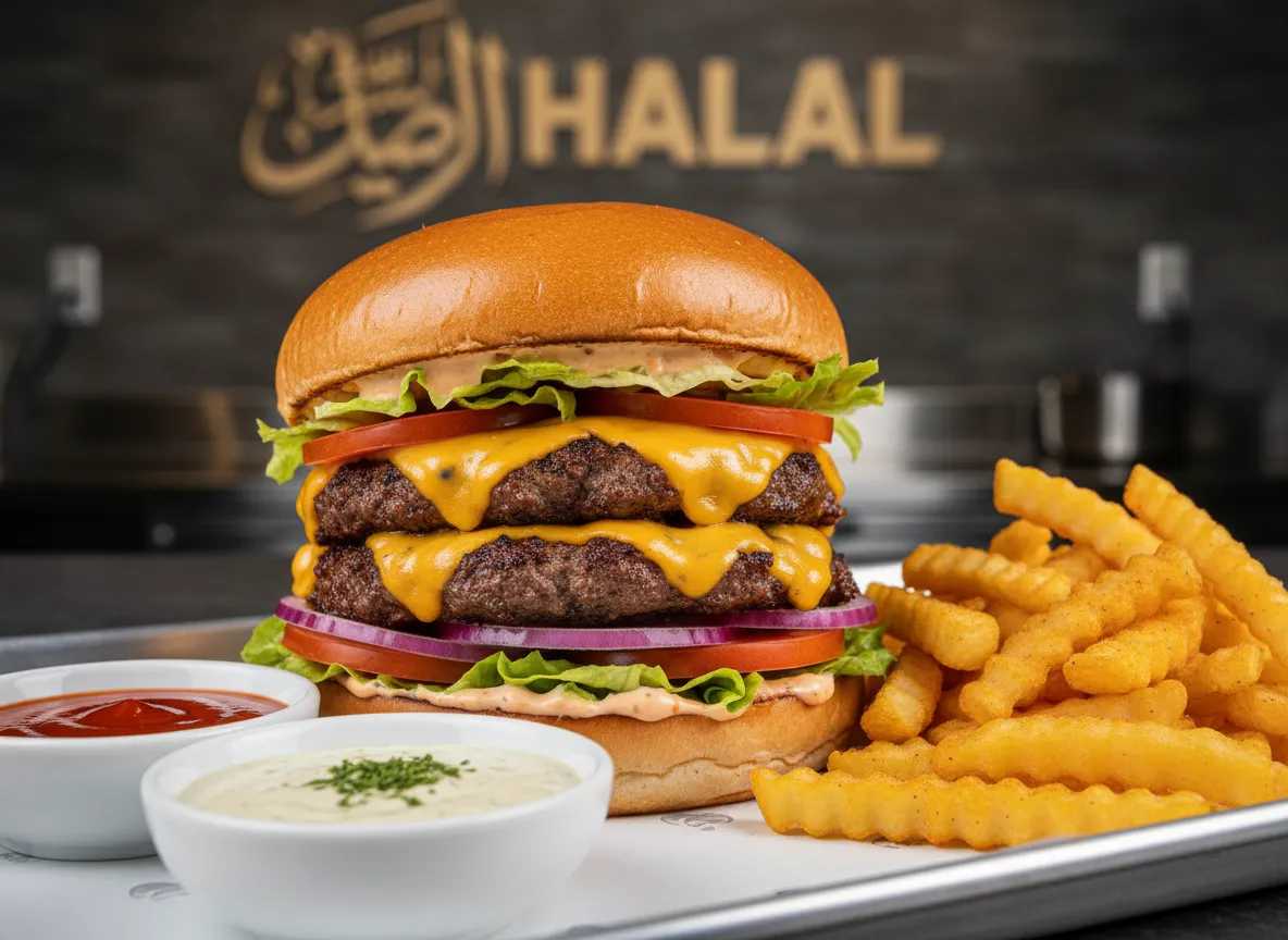 Halal burger restaurant