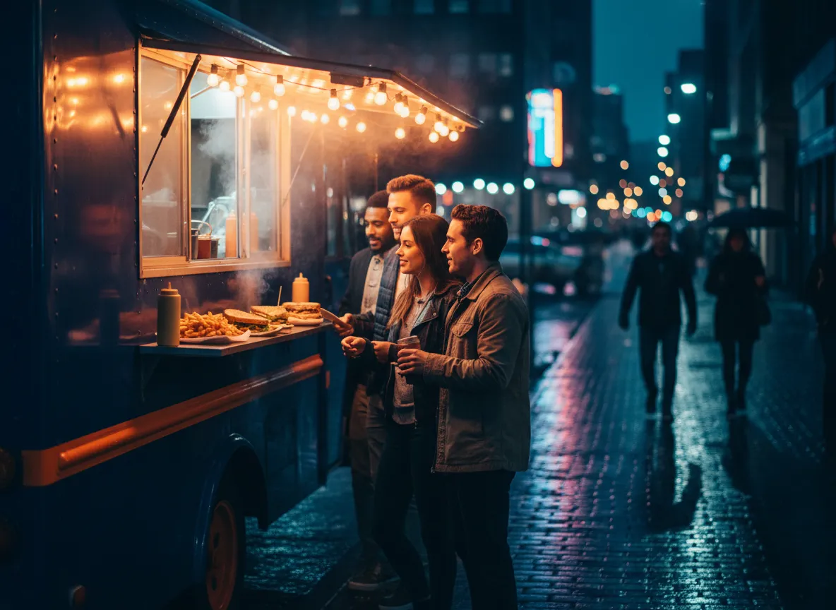 Late night halal food truck