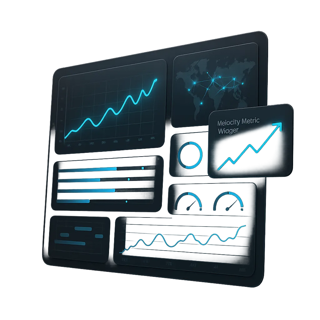 Dashboard Interface Floating Render