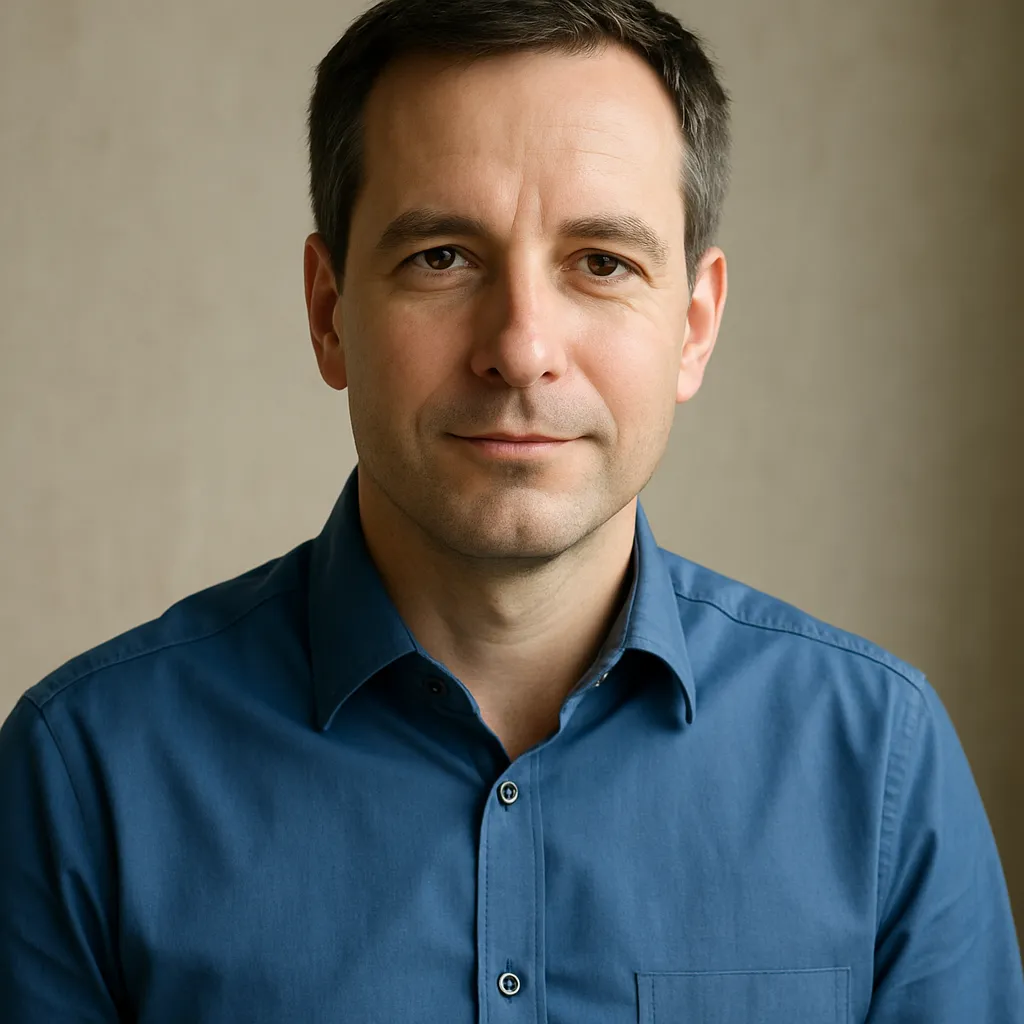 Smiling homeowner portrait