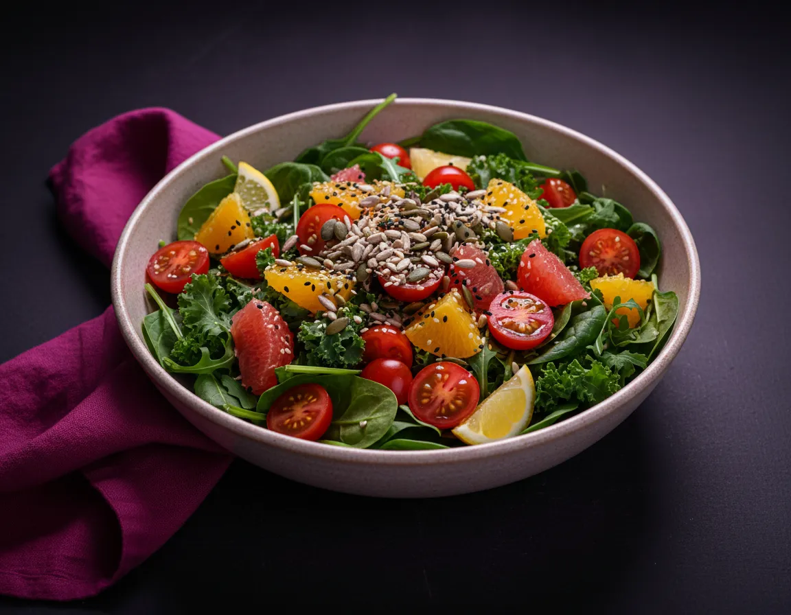 Colorful healthy salad