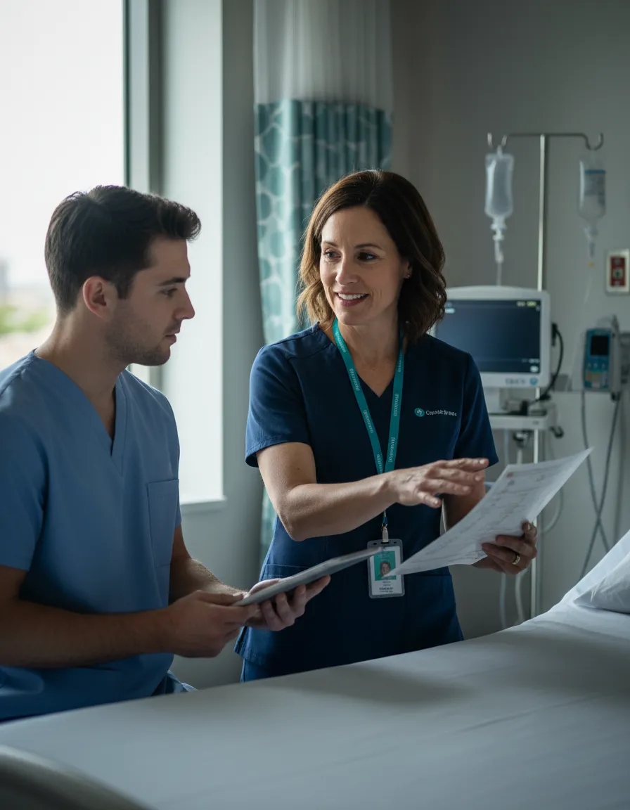 Founder of Nurse Unlocked in a clinical setting