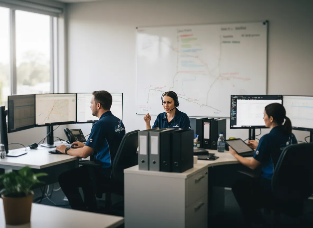 Placeholder for office and dispatch workflow visuals for Framework Build