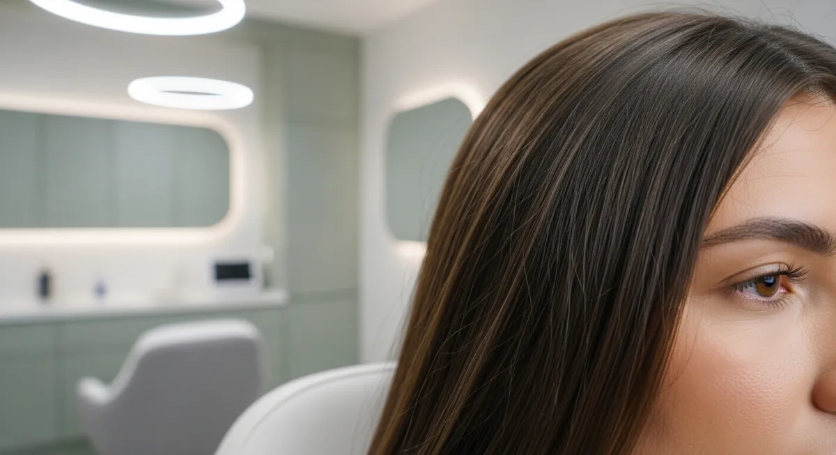Premium clinical environment showing natural-looking skin