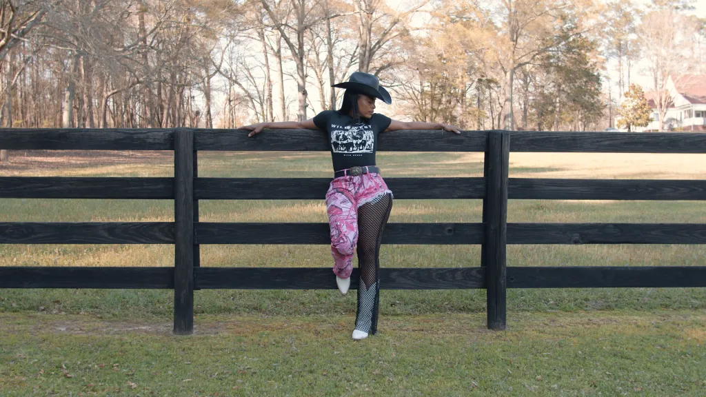 Pink Camouflage with Black Lace