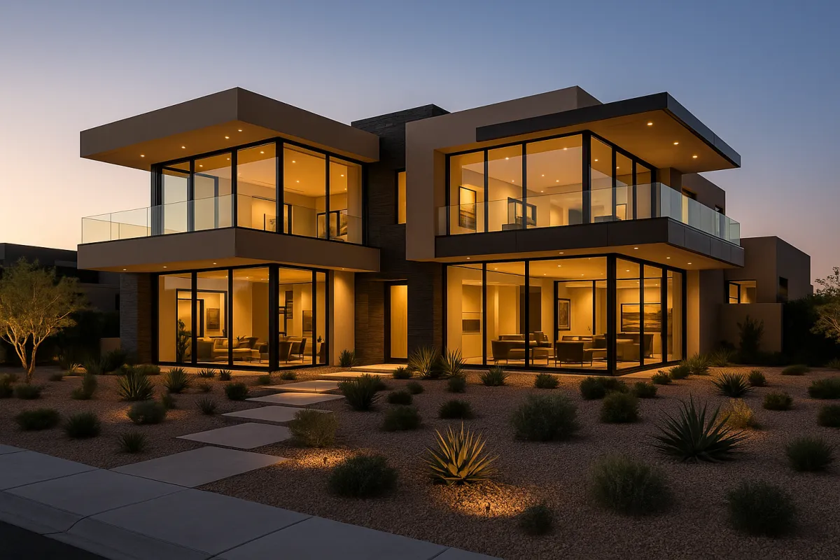 Modern luxury villa exterior