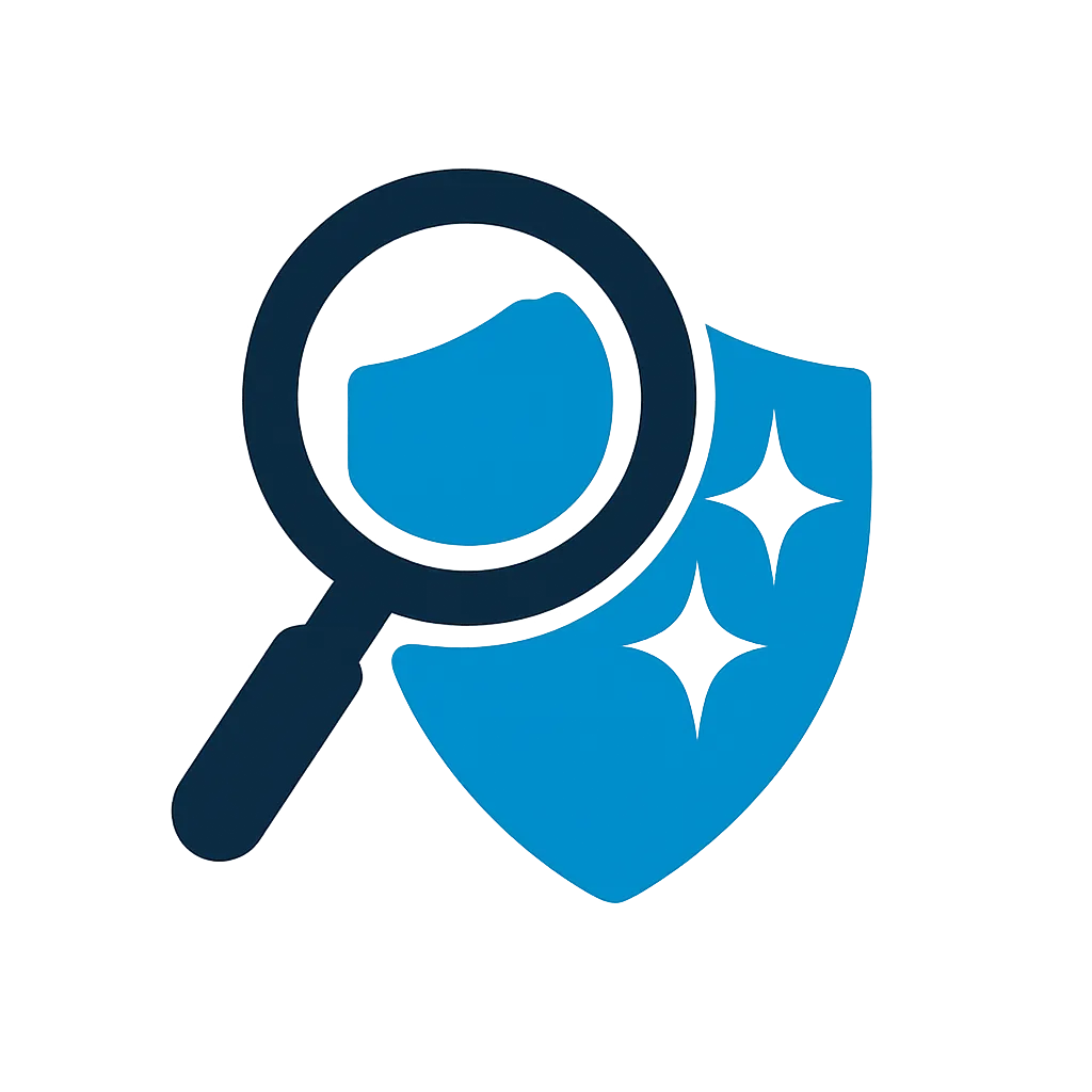 Inspection Grade Cleaning reversed logo