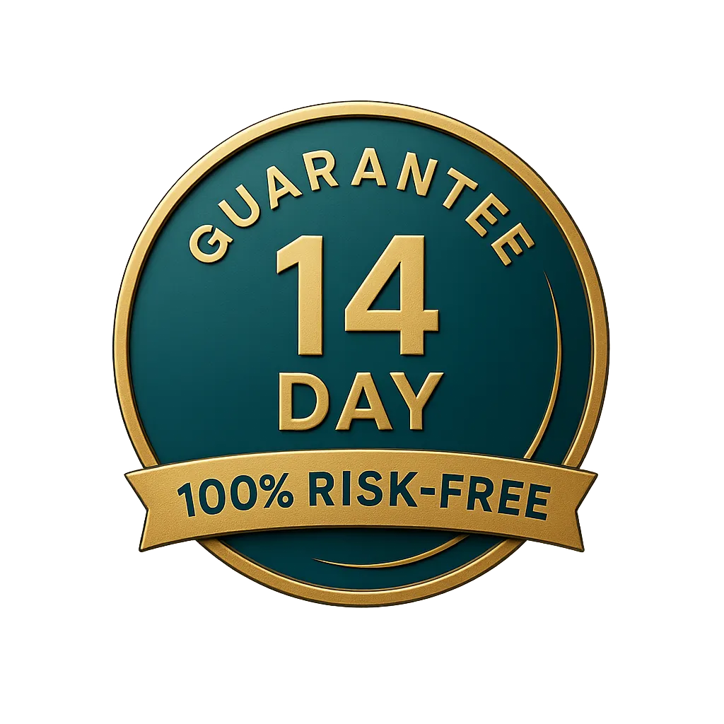 100% Risk Free 14 Day Guarantee Seal