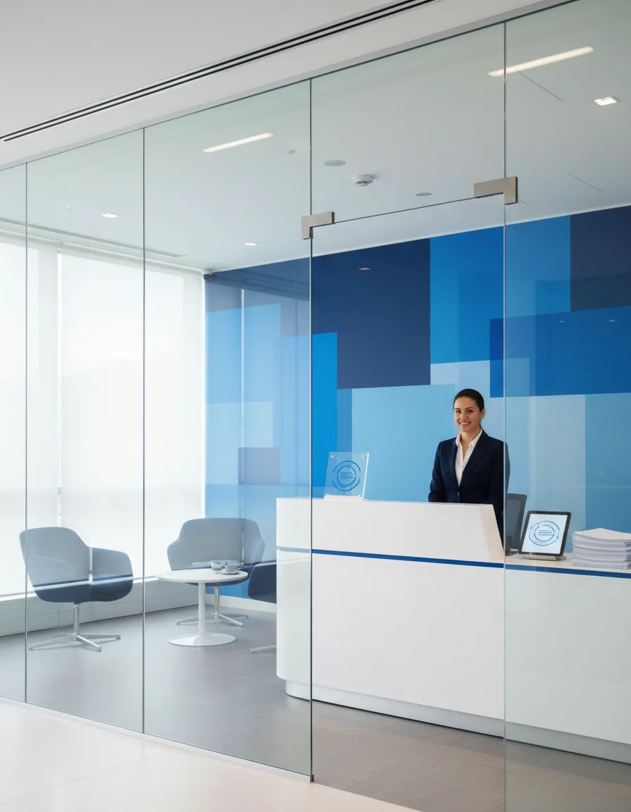 Professional business center environment in Plymouth Minnesota representing apostille document coordination