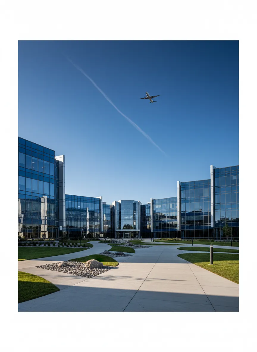Professional business landscape representing Eagan Minnesota document services