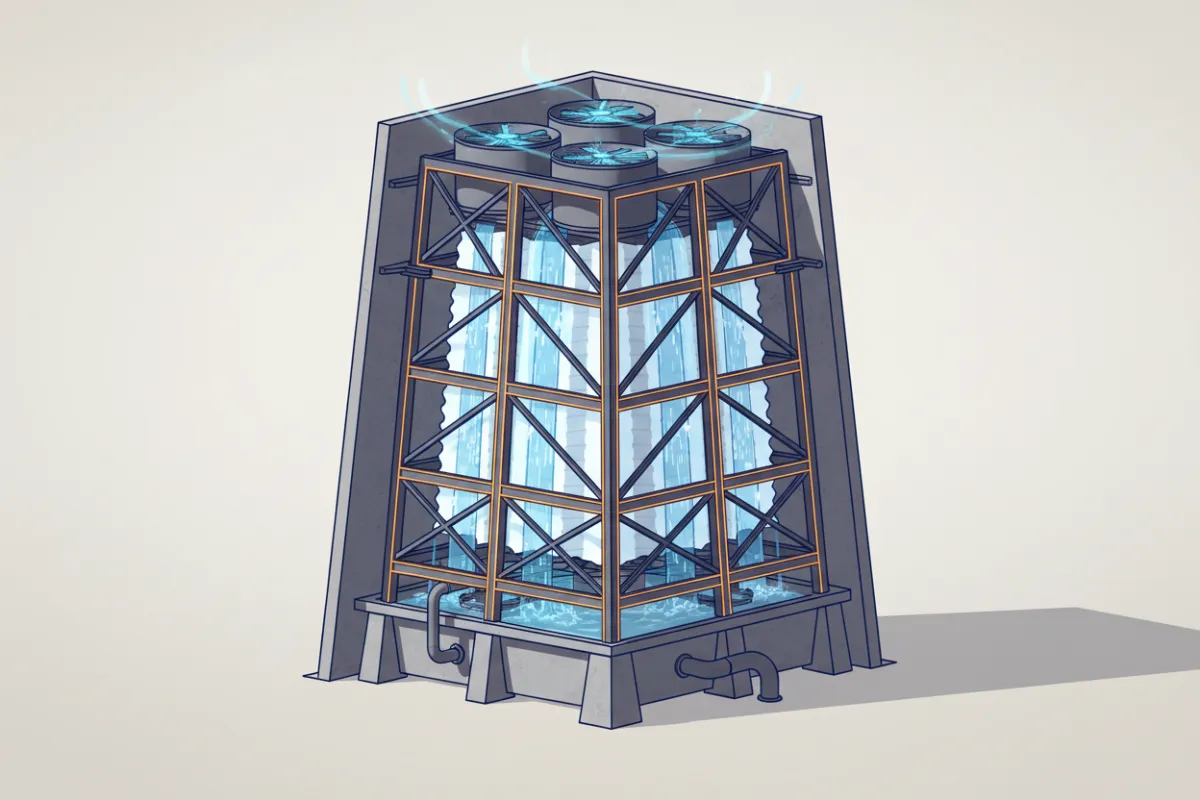 Cooling Towers Technical Schematic
