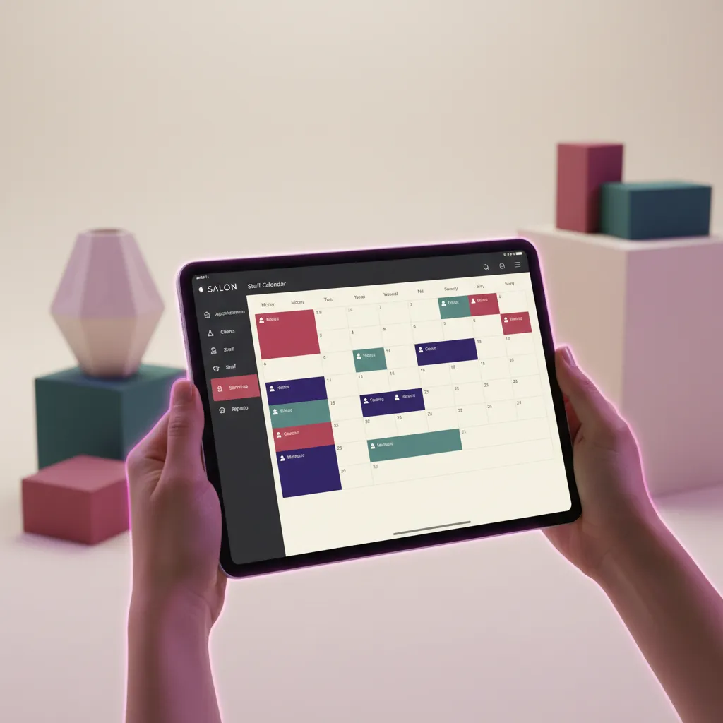 Salon scheduling calendar dashboard