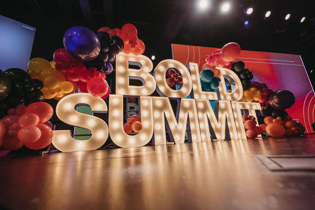 BOLD Summit stage letters