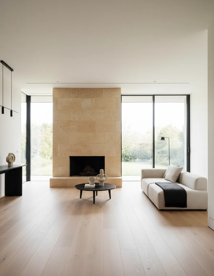 Expansive open plan living space bathed in natural light