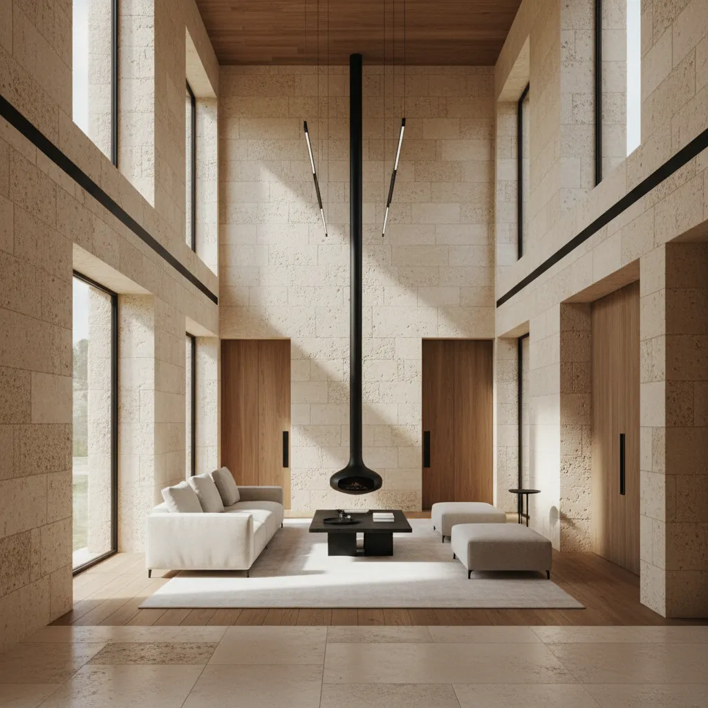Natural light spilling into a modern architectural renovation