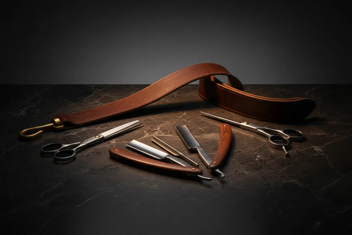 Premium barber service experience