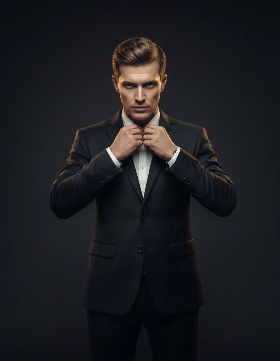 Discerning executive client with a pristine haircut