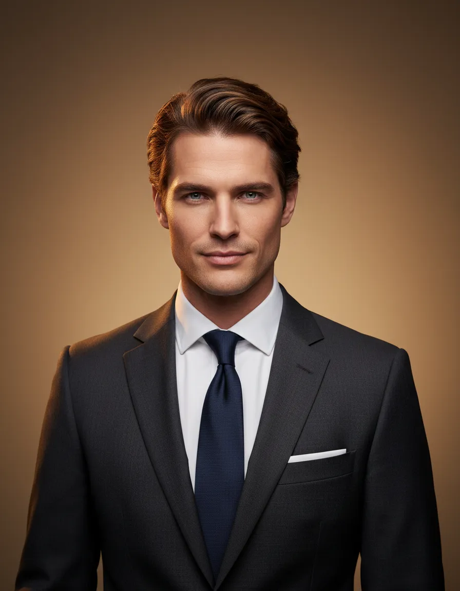 Classic men's haircut grooming