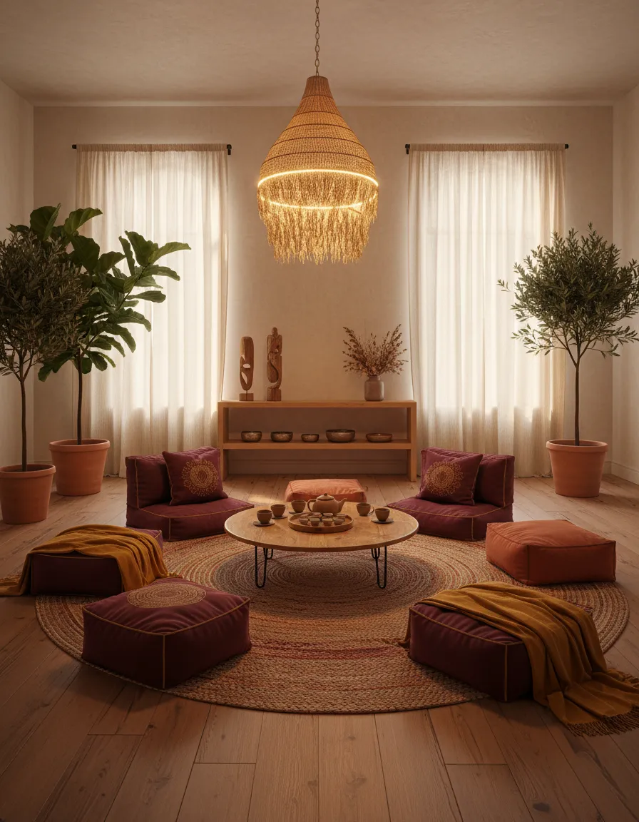 A serene, grounded community environment