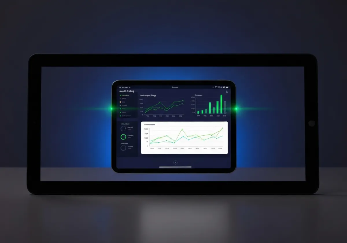 Data-check graphics and system performance metrics