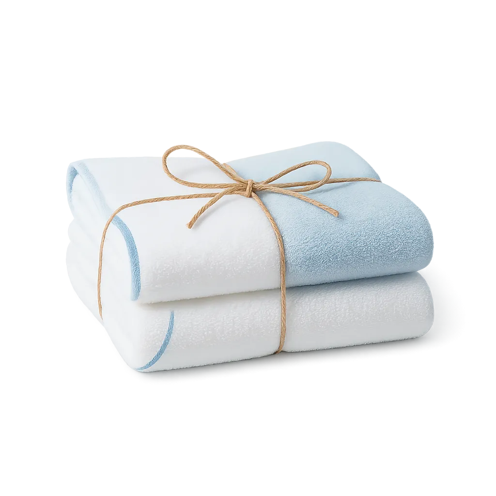 Premium neatly tied bundle of towels for laundry service