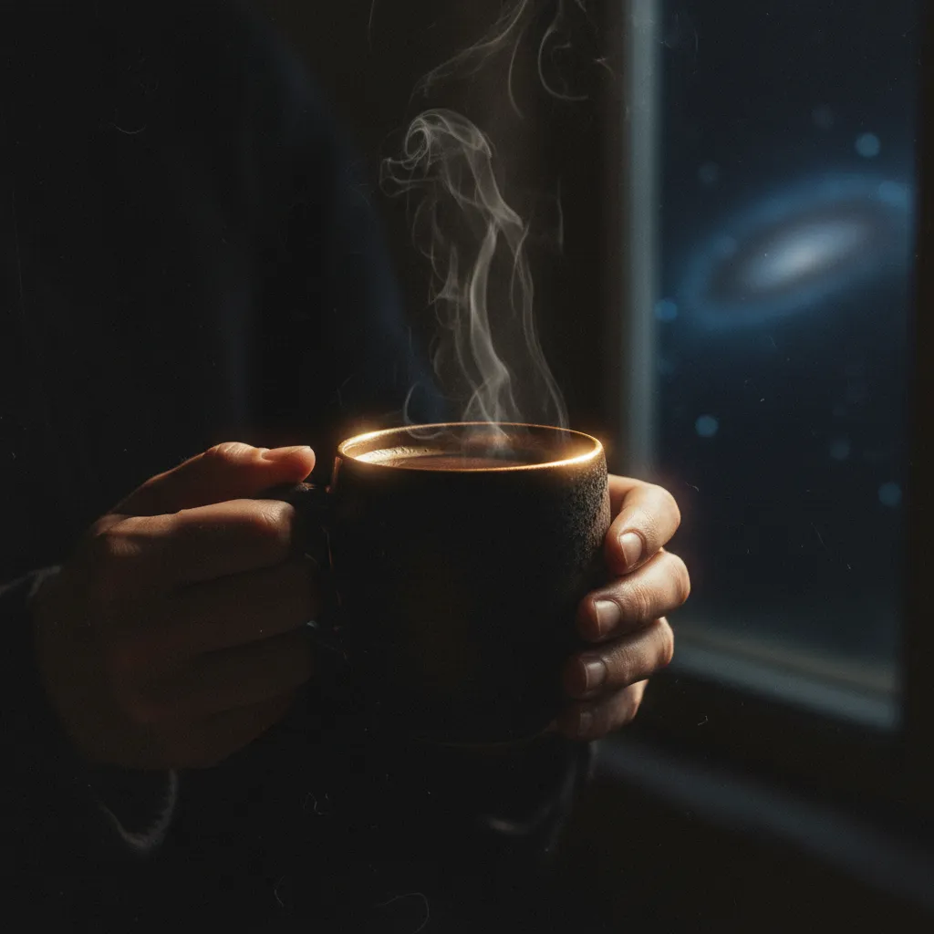 Cosmic coffee lifestyle shot