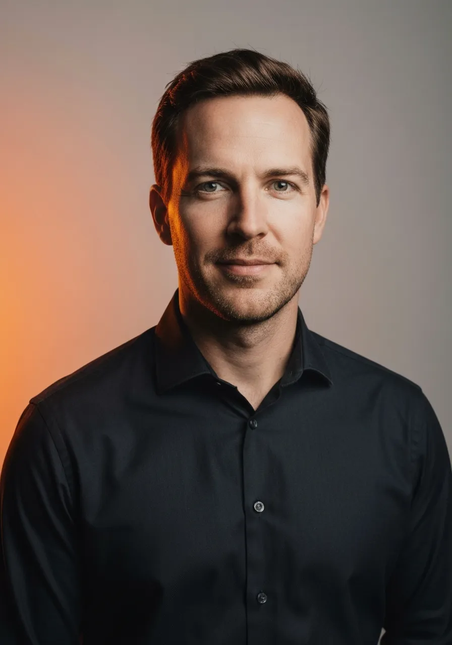 Professional desaturated headshot of Connor, Founder of TruConvert Media