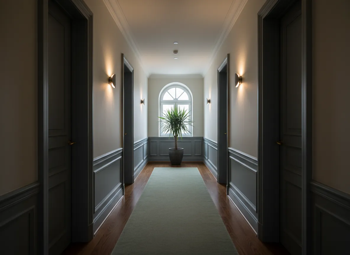 Serene hallway representing quiet hours