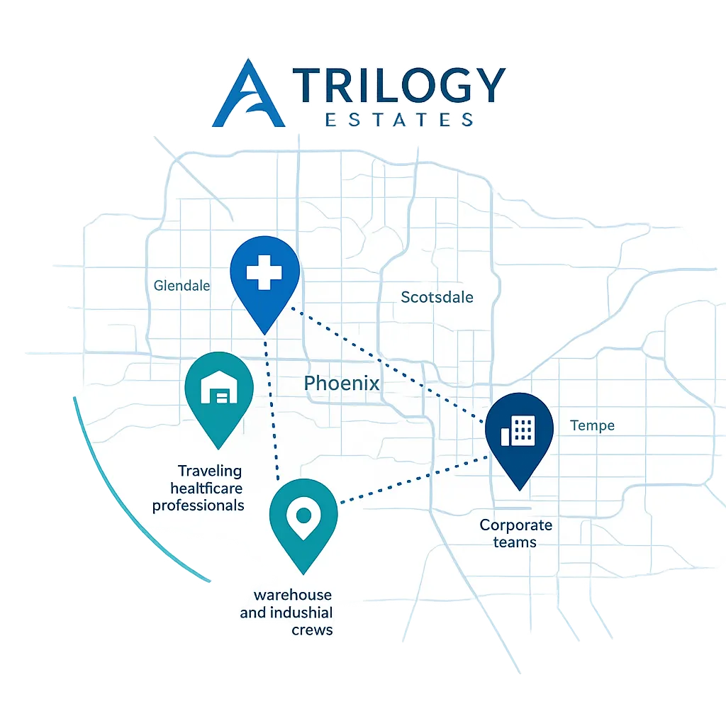 Modern stylized map of workforce housing locations