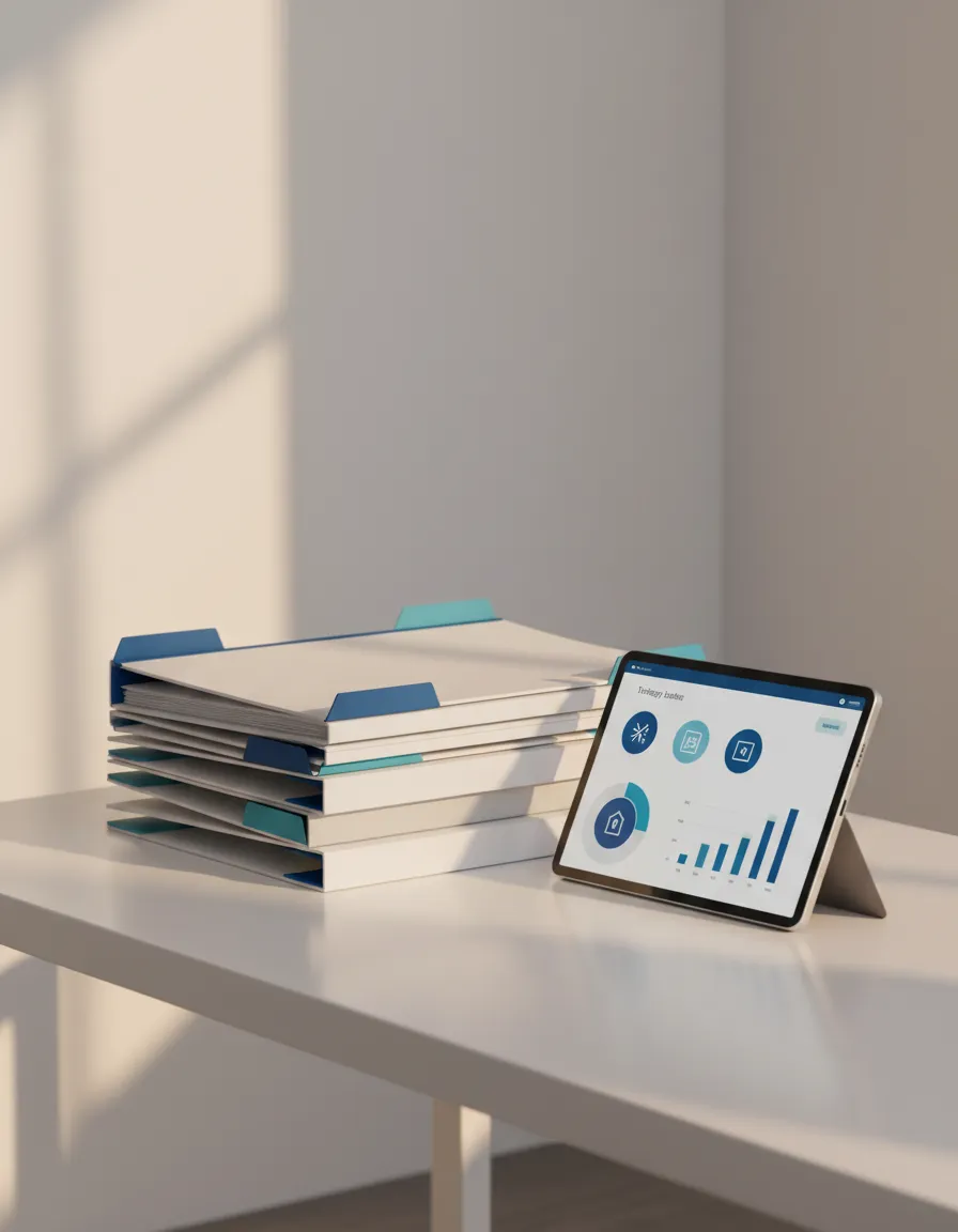 Dashboard document vault interface