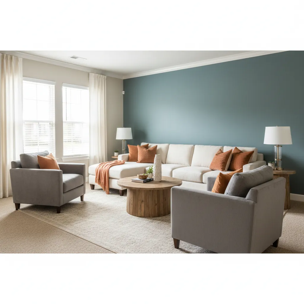 Comfortable furnished transitional housing room