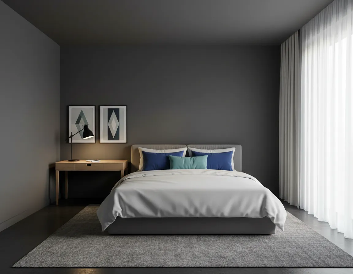 Furnished workforce housing room