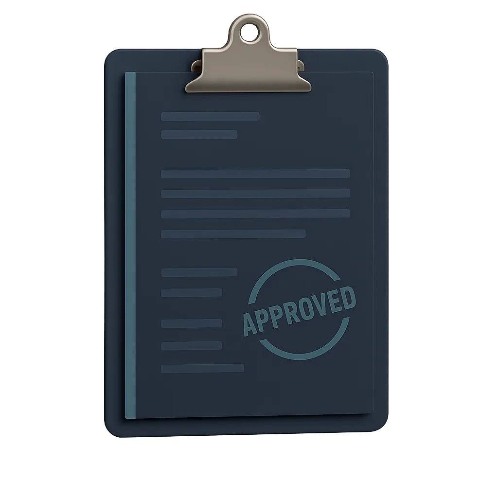 Housing application review and approval document concepts