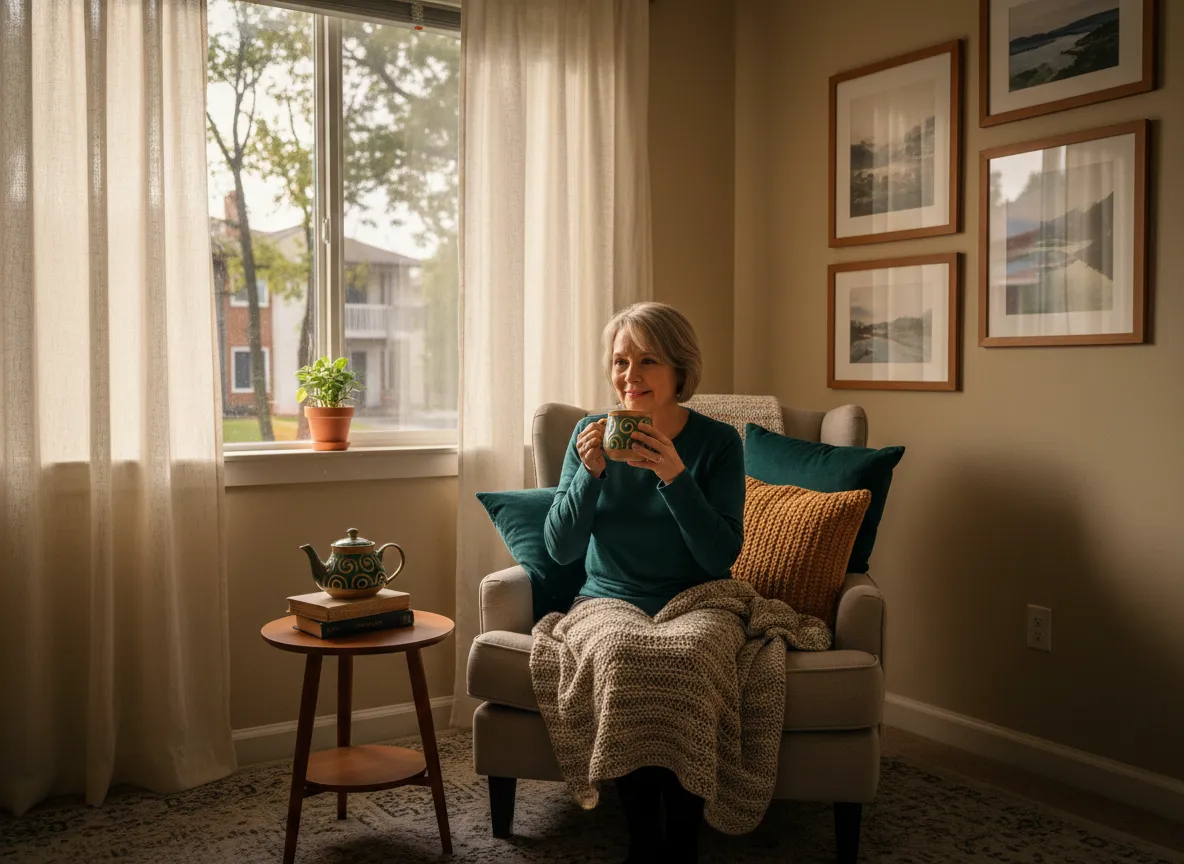 Low-income individuals enjoying an affordable living environment