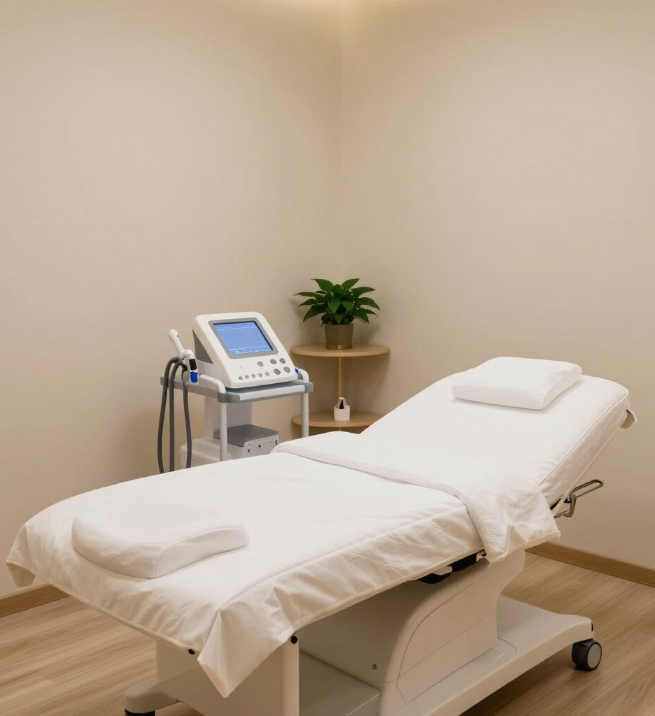 Medical spa room with chair