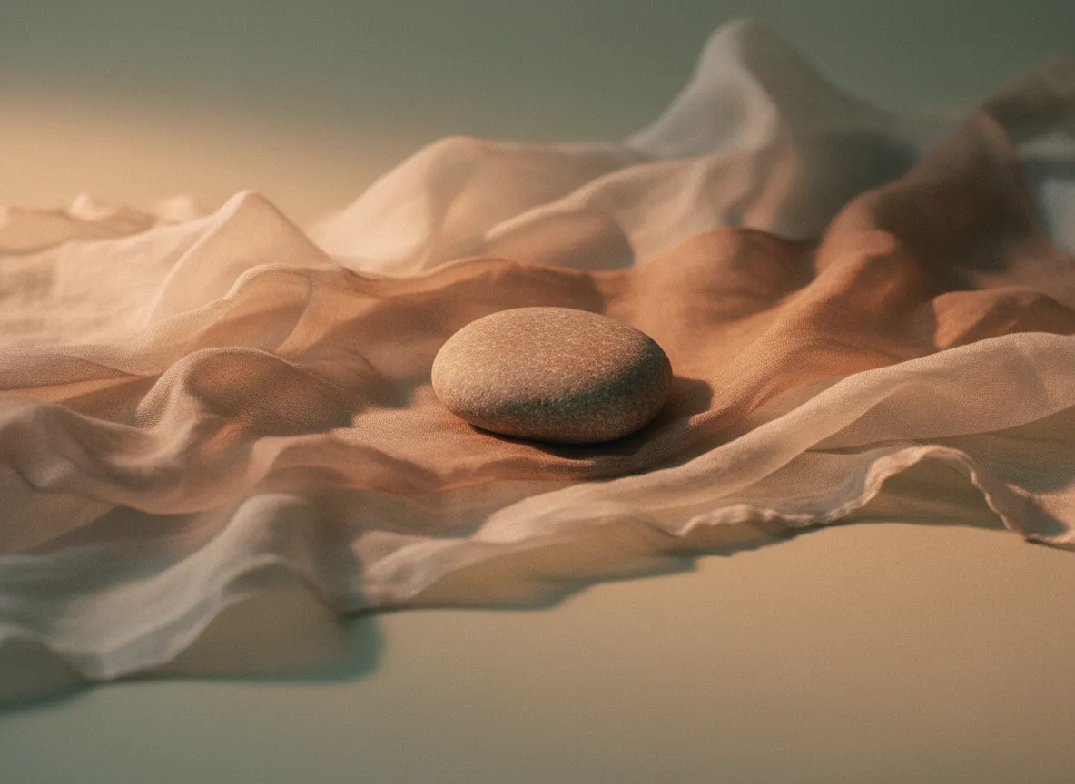 A gentle abstract visualization of stillness and peace