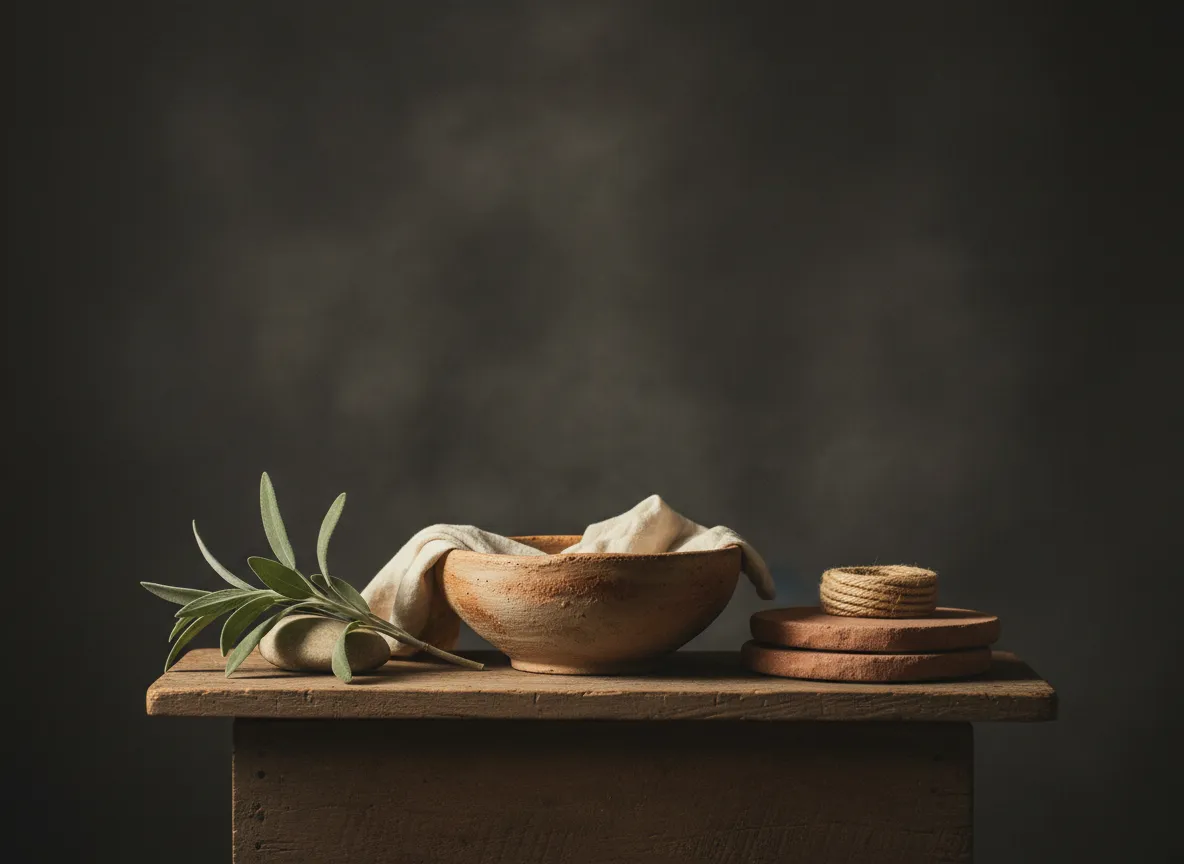 A warm, natural depiction of balance and alignment