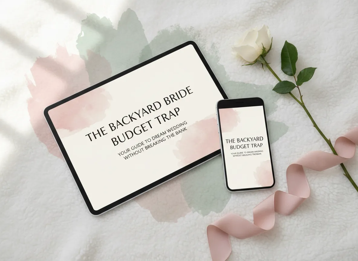 Backyard Bride Budget Trap ebook mockup