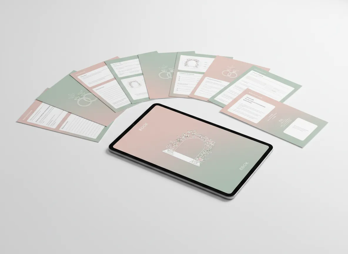 Backyard Bride Guide full system mockup