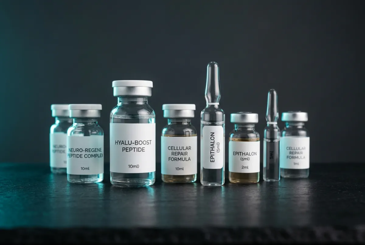 Clinical molecular peptide vials and cellular signaling therapies