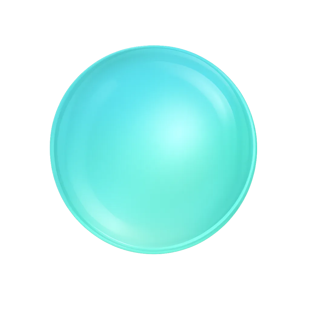 Floating AI wellness orb