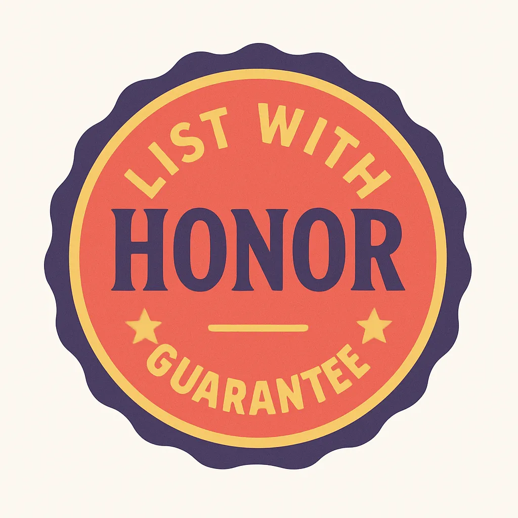 List with Honor Guarantee badge