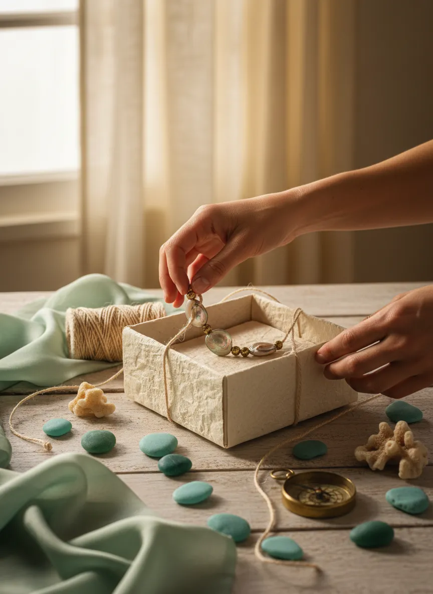 Artisan process step four packaged with story