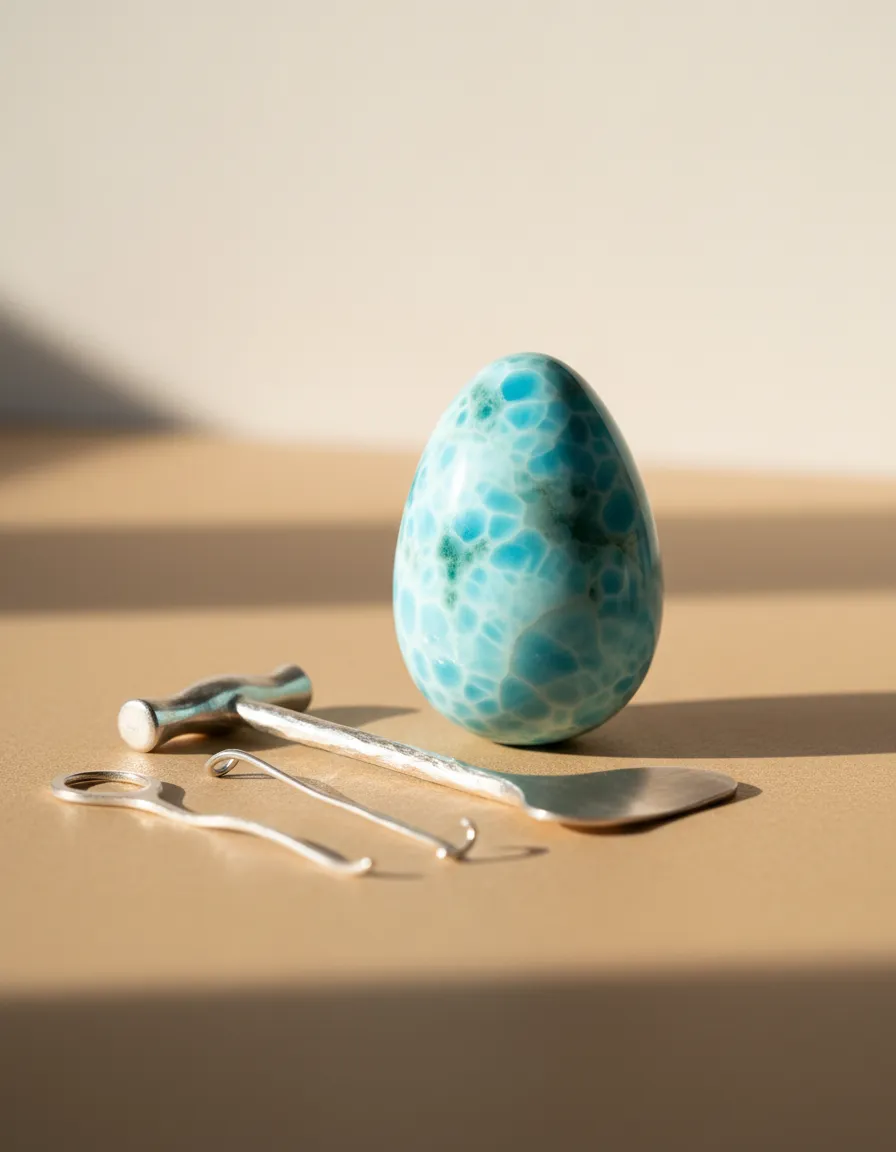 Touches of Larimar jewelry and decor