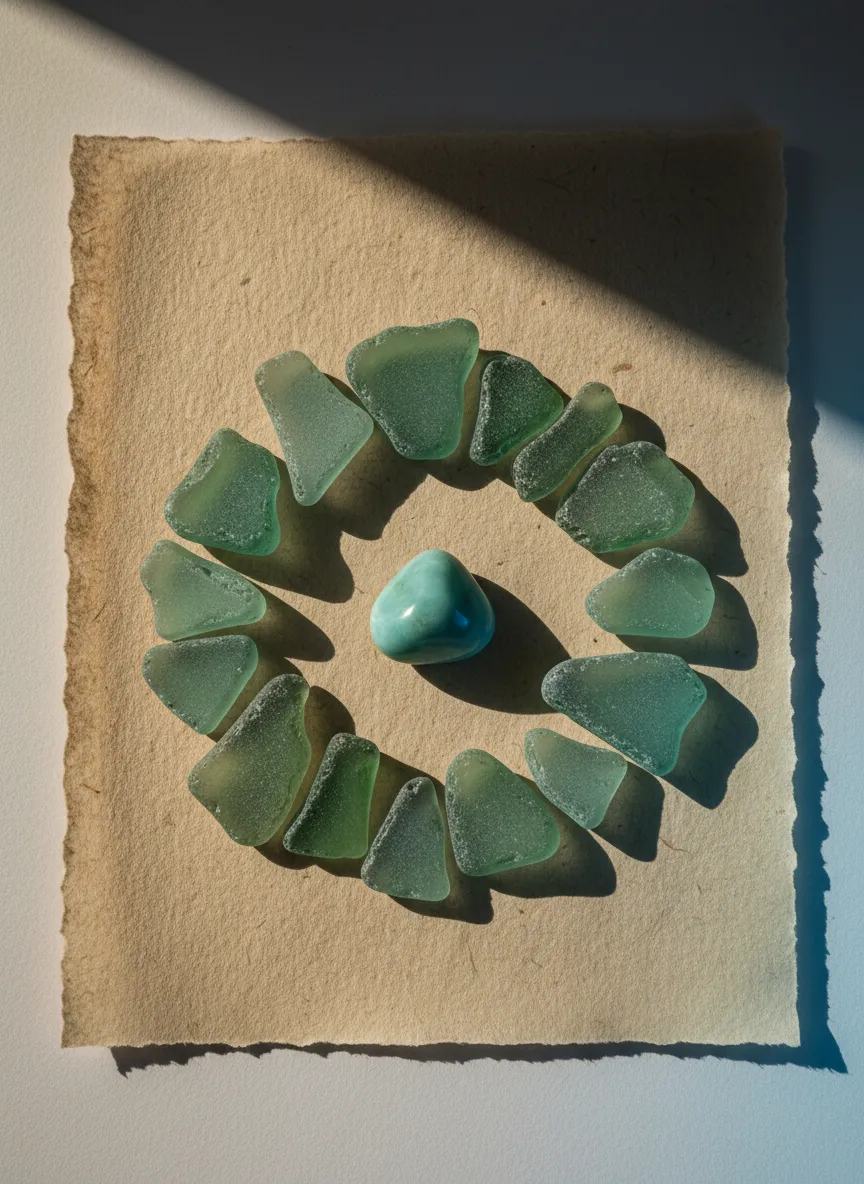 Sea glass from Puerto Plata