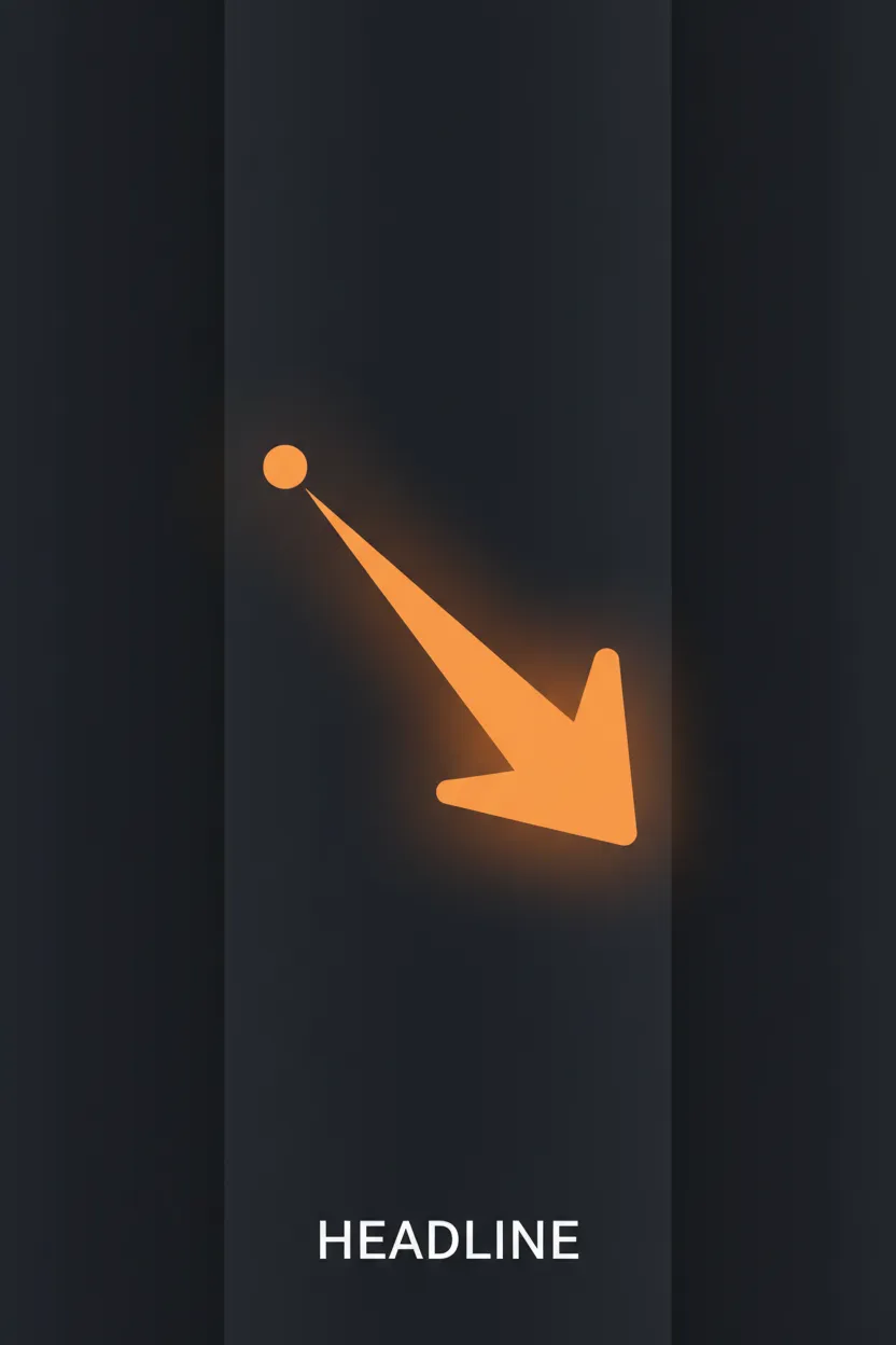 Animációs nyíl, ami a címre mutat