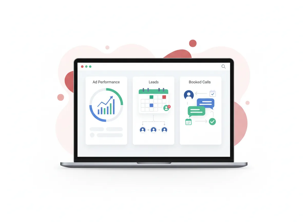 Modern marketing dashboard illustration placeholder