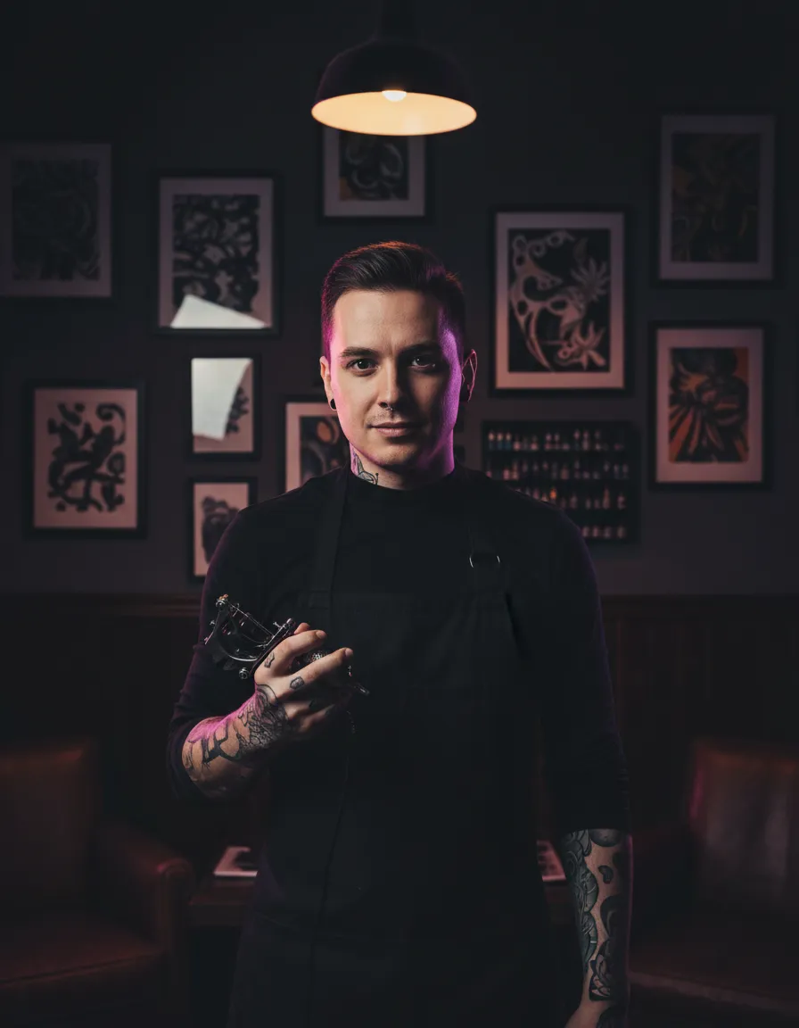 Tattoo artist portrait