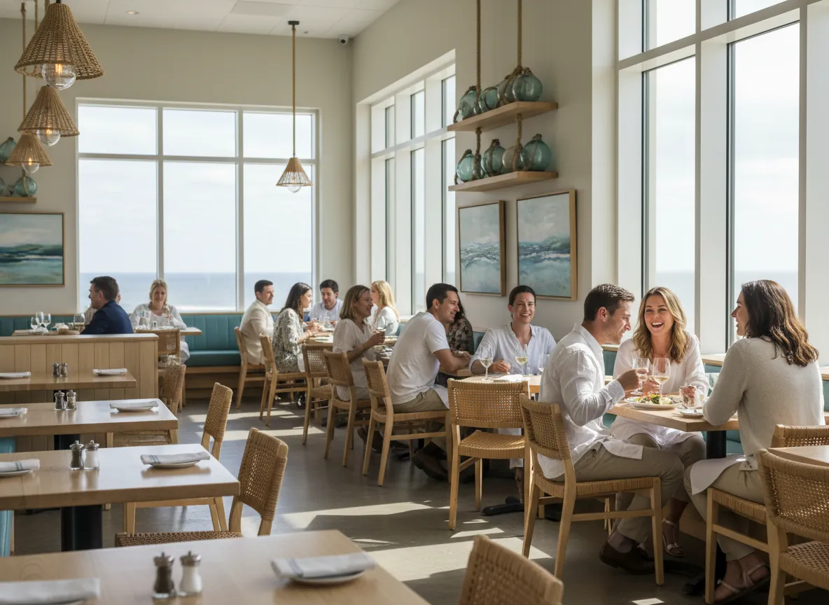 Dining room interior of Chic's Laundry restaurant in Virginia Beach